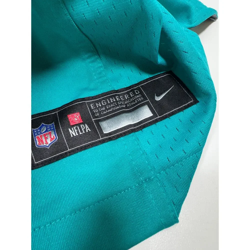 Nike Miami Dolphins 47 Jersey Sz XL NFL Teal Orange V Neck Football Sportswear